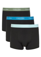 Calvin Klein Icon Stretch-cotton Trunks set of Three Black