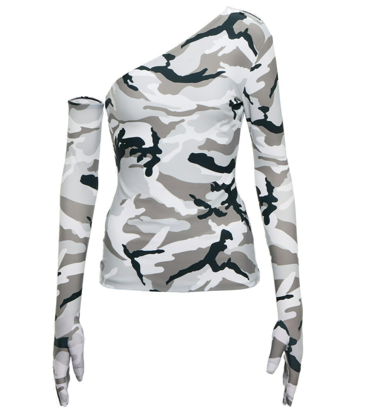 Photo: Vetements - Gloves camouflage jersey top