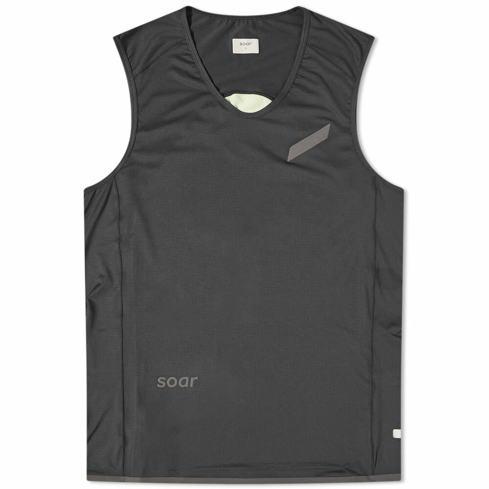 SOAR メンズ シングレット サイズM SOAR Men's Singlet 2.0 in Black Soar Running