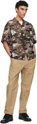 WACKO MARIA Brown Rayon Poplin Shirt