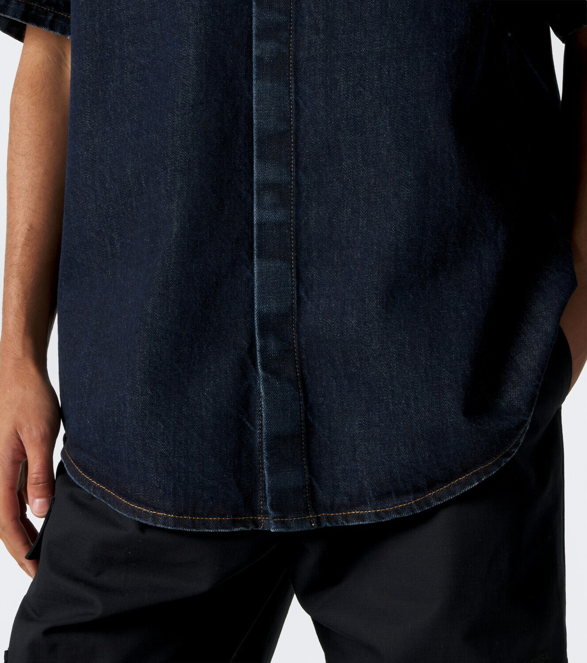 Balenciaga Logo denim shirt