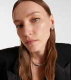 Yeprem Y-Not 18kt white gold clip-on earrings with diamonds