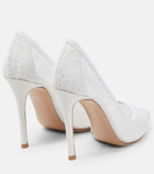 Gianvito Rossi - Bridal Liliane 105 lace pumps