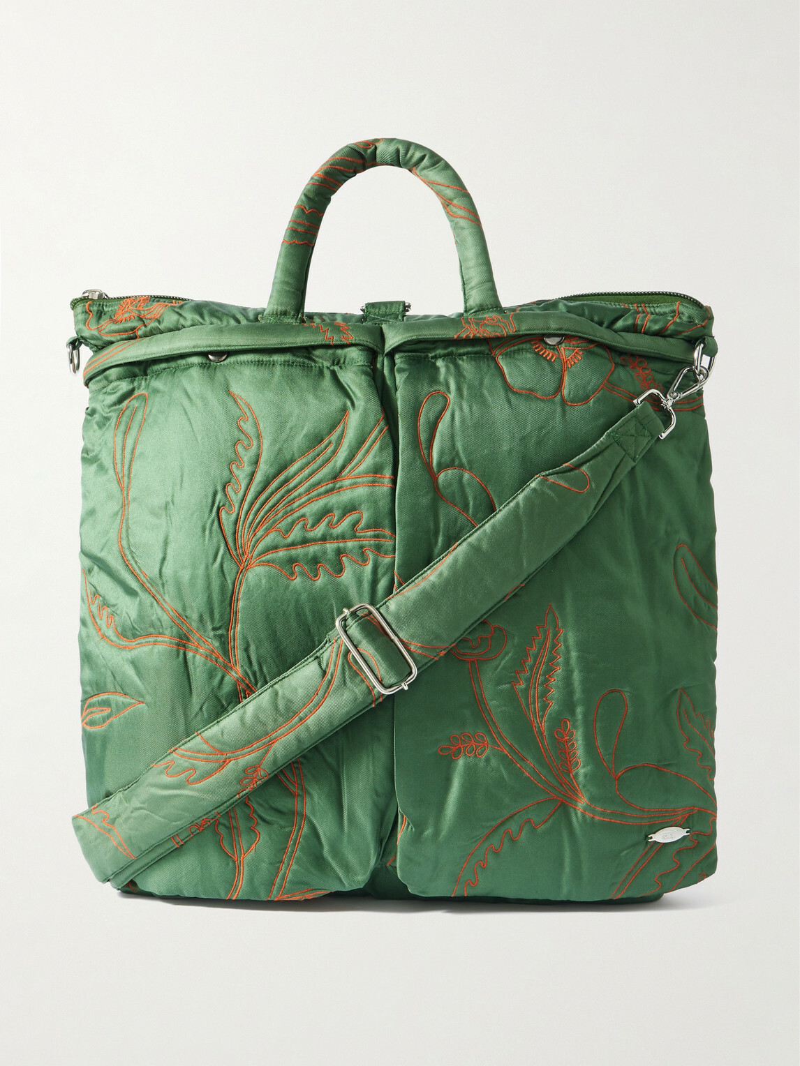 Kardo - Embroidered Silk-Twill Tote