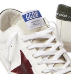 Golden Goose - Superstar Distressed Leather and Suede Sneakers - White