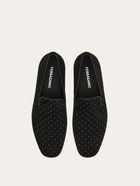 Ferragamo Mens Micro-stud loafer in Black
