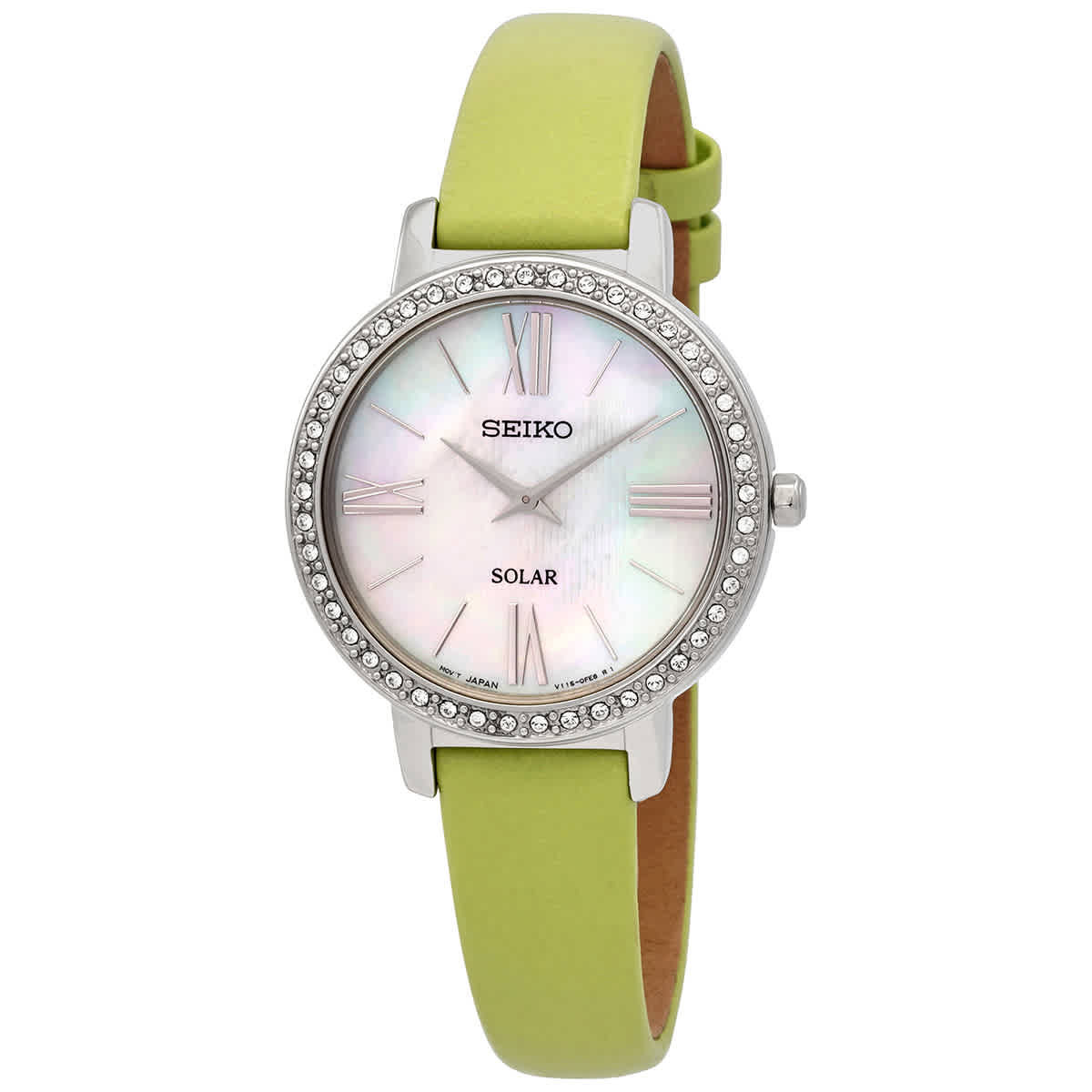 Seiko Solar Mother of Pearl Dial Ladies Watch SUP463