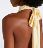 De La Vali Vida draped jersey minidress