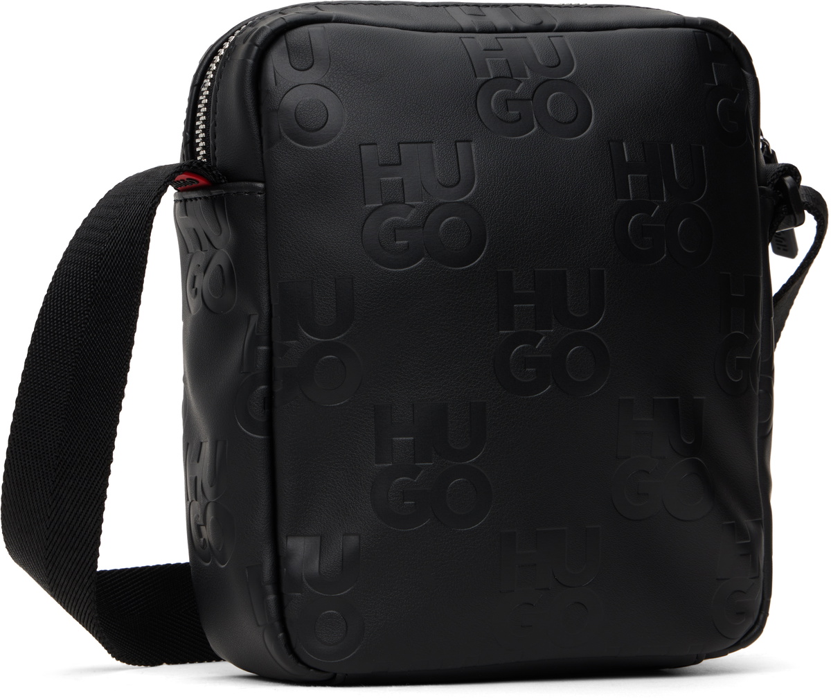 【新season】HUGO ロゴ Ethon2.0M_NS ジップショルダーバッグ黒 新season】HUGO ロゴ Ethon2.0M_NS ジップショルダーバッグ黒