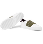 Givenchy - Urban Street Logo-Print Leather Slip-On Sneakers - White