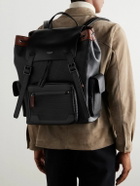 Serapian - Large Logo-Embossed Coated-Canvas and Leather Backpack