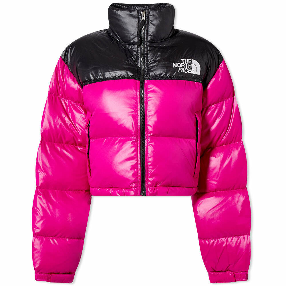 The North Face Women's Nuptse Short Jacket in Fuschia Pink