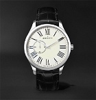 Zenith - Elite Ultra-Thin Roman Dial 40mm Stainless Steel and Alligator Watch - White