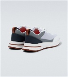 Loro Piana - Weekend Walk leather-trimmed sneakers