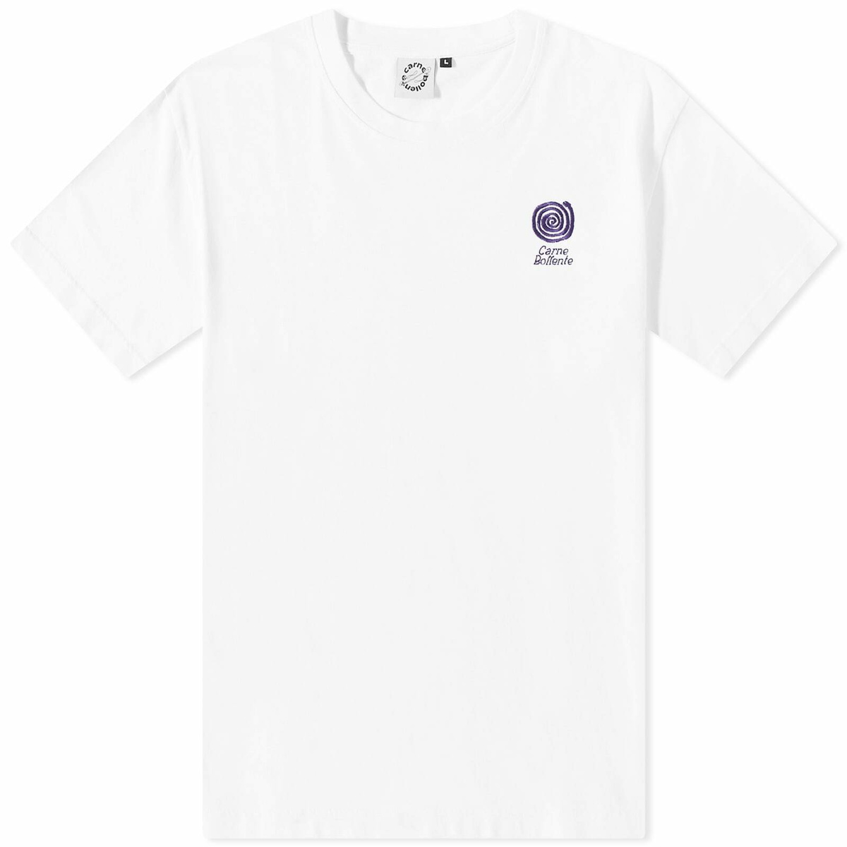 Carne Bollente Men's Forever Hung Logo T-Shirt in White Carne Bollente