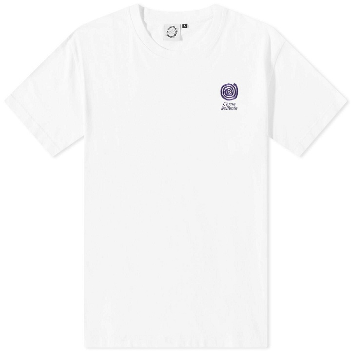 Photo: Carne Bollente Men's Forever Hung Logo T-Shirt in White