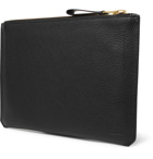 TOM FORD - Full-Grain Leather Pouch - Men - Black