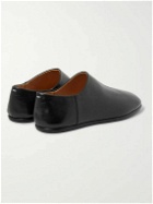 Maison Margiela - Tabi Split-Toe Leather Collapsible-Heel Loafers - Black