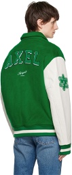 Axel Arigato Green Illusion Varsity Bomber Jacket
