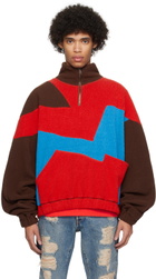 Members of the Rage Brown & Red Striped Sweatshirt