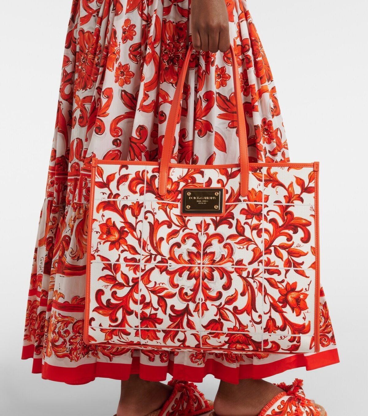 Dolce&Gabbana Shopping Large printed canvas shopper