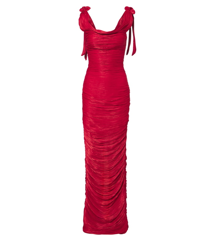 Photo: Marmar Halim Pleated taffeta gown