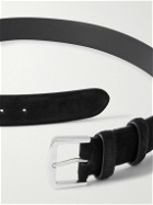 Loro Piana - 3.5cm Suede Belt - Black
