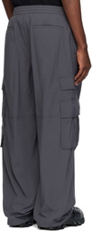Juun.J Gray Nylon Light Cargo Pants