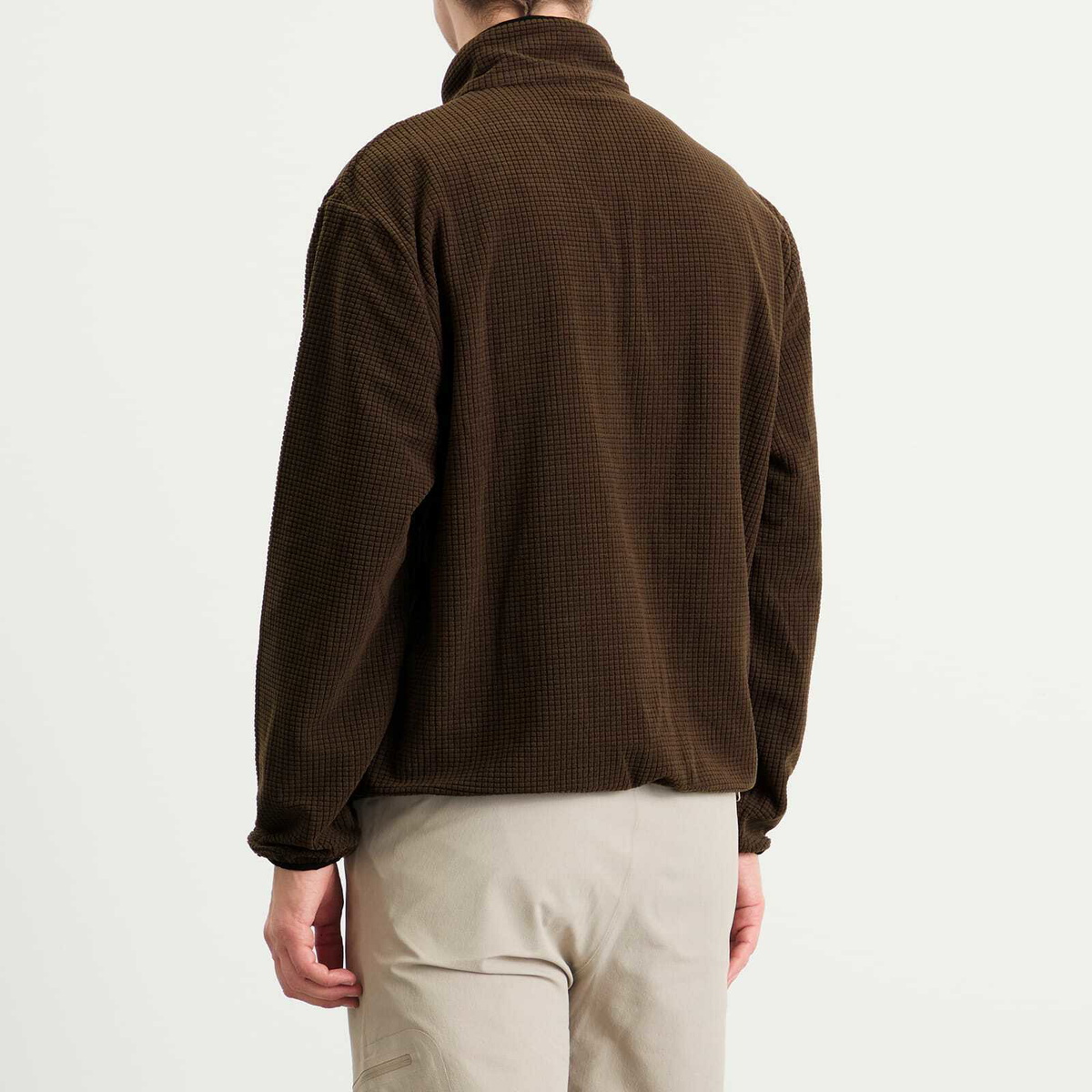 Mellow Clo Men's Summit Half Zip Fleece in Brown