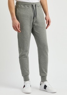 PS Paul Smith Zebra-appliquéd Cotton Sweatpants Grey