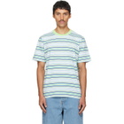 Casablanca Blue & Green Striped Classic T-shirt