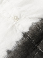 JAMES PERSE - Dip-Dyed Slub Linen Shirt - White