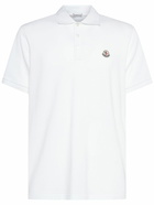 MONCLER Logo Patch Cotton Polo Shirt