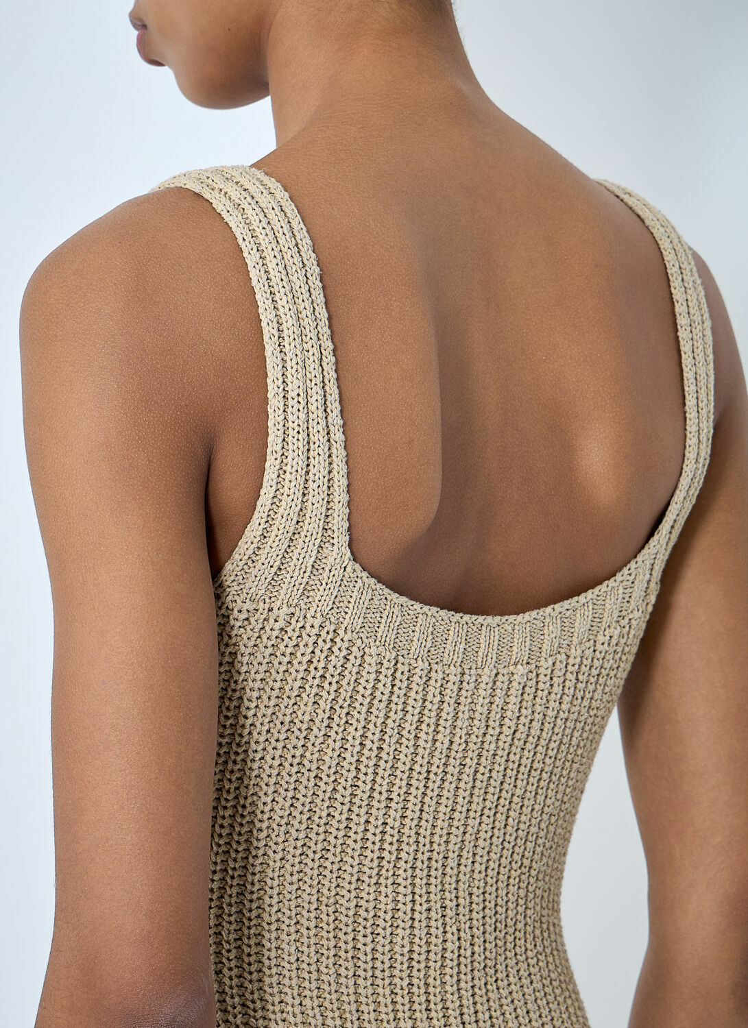 Khaite Lex Ribbed-Knit Maxi Dress
