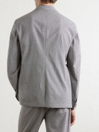 Oliver Spencer - Finsbury Checked Cotton-Blend Seersucker Suit Jacket - Gray