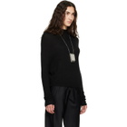 Rick Owens Black Tower LS Crater Sweater