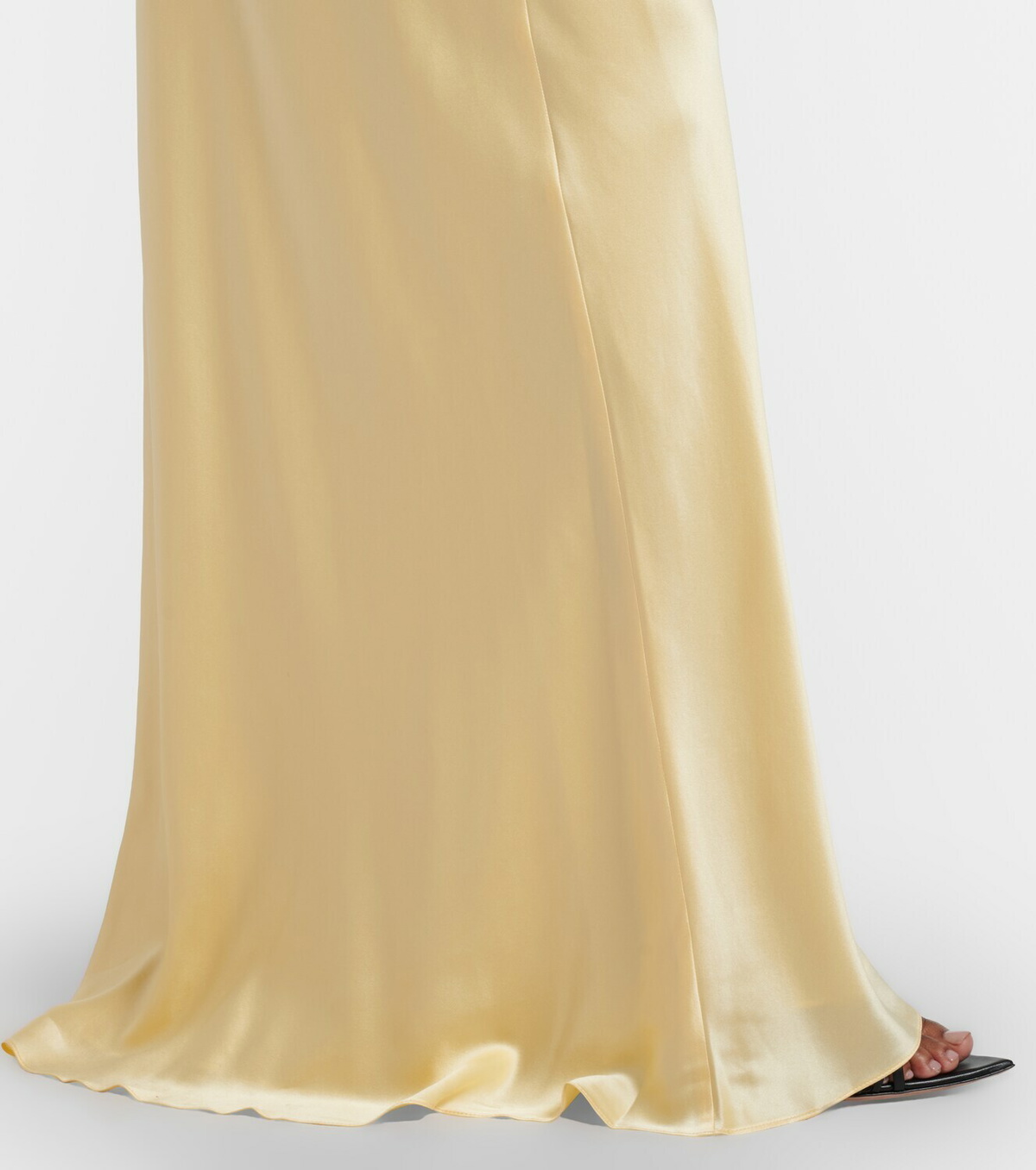 The Sei Draped silk satin gown