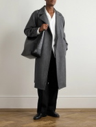 Stòffa - Straight-Leg Pleated Wool Trousers - Black