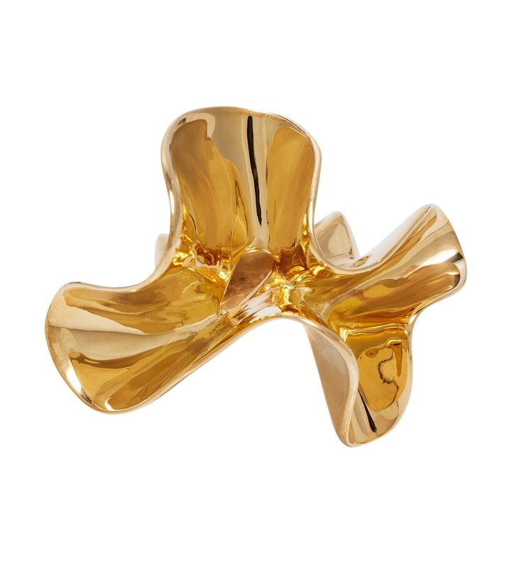 Photo: Bottega Veneta Anemone gold-plated sterling silver ring