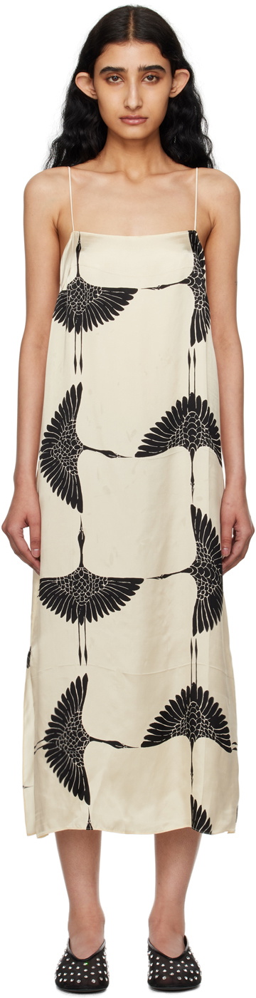 KHAITE Off-White 'The Sicily' Maxi Dress Khaite