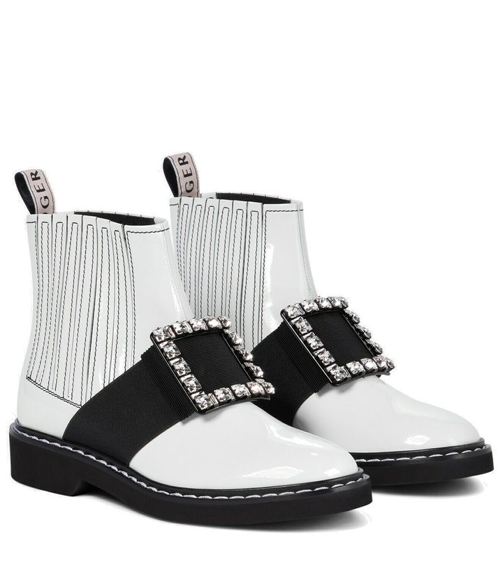 Photo: Roger Vivier Viv' Rangers brushed leather Chelsea boots