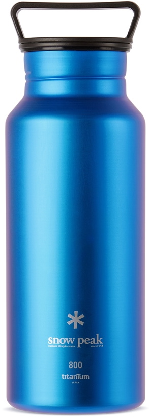Photo: Snow Peak Blue Titanium Aurora Bottle, 800 mL