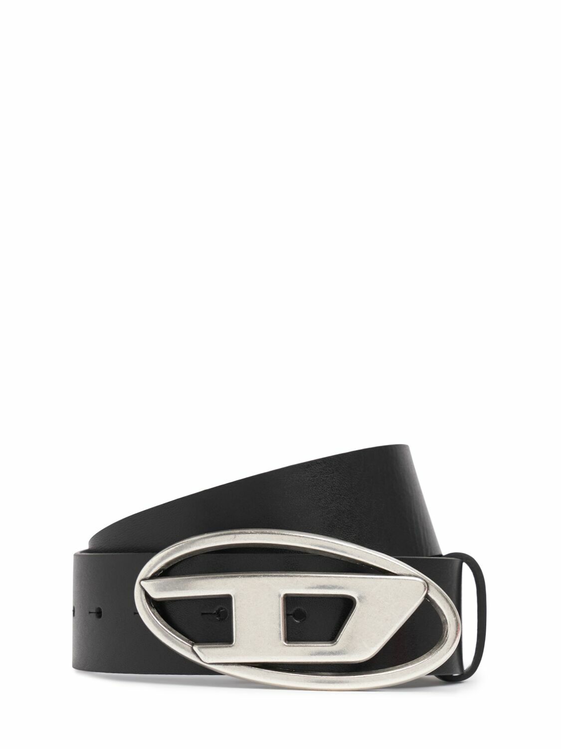 DIESEL 4cm D Leather Buckle Belt Diesel