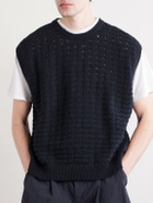 A Kind Of Guise - Tembe Cable-Knit Cotton Vest - Black