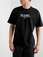 Nike - NSW Logo-Print Cotton-Jersey T-Shirt - Black