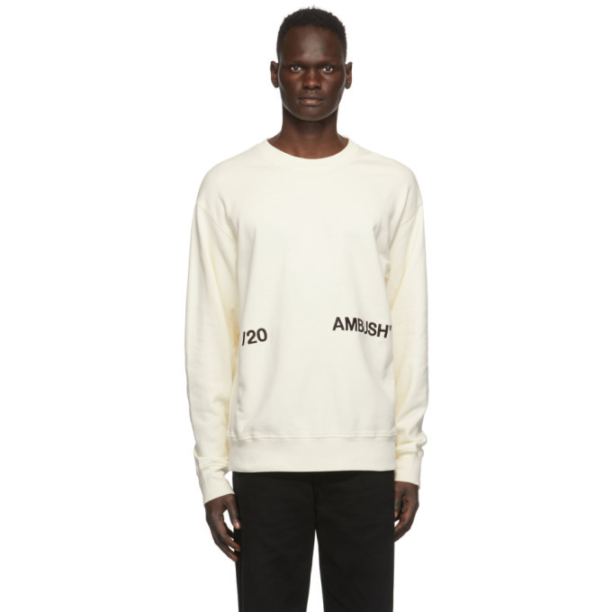 Ambush Off-White Logo Crewneck Sweatshirt Ambush