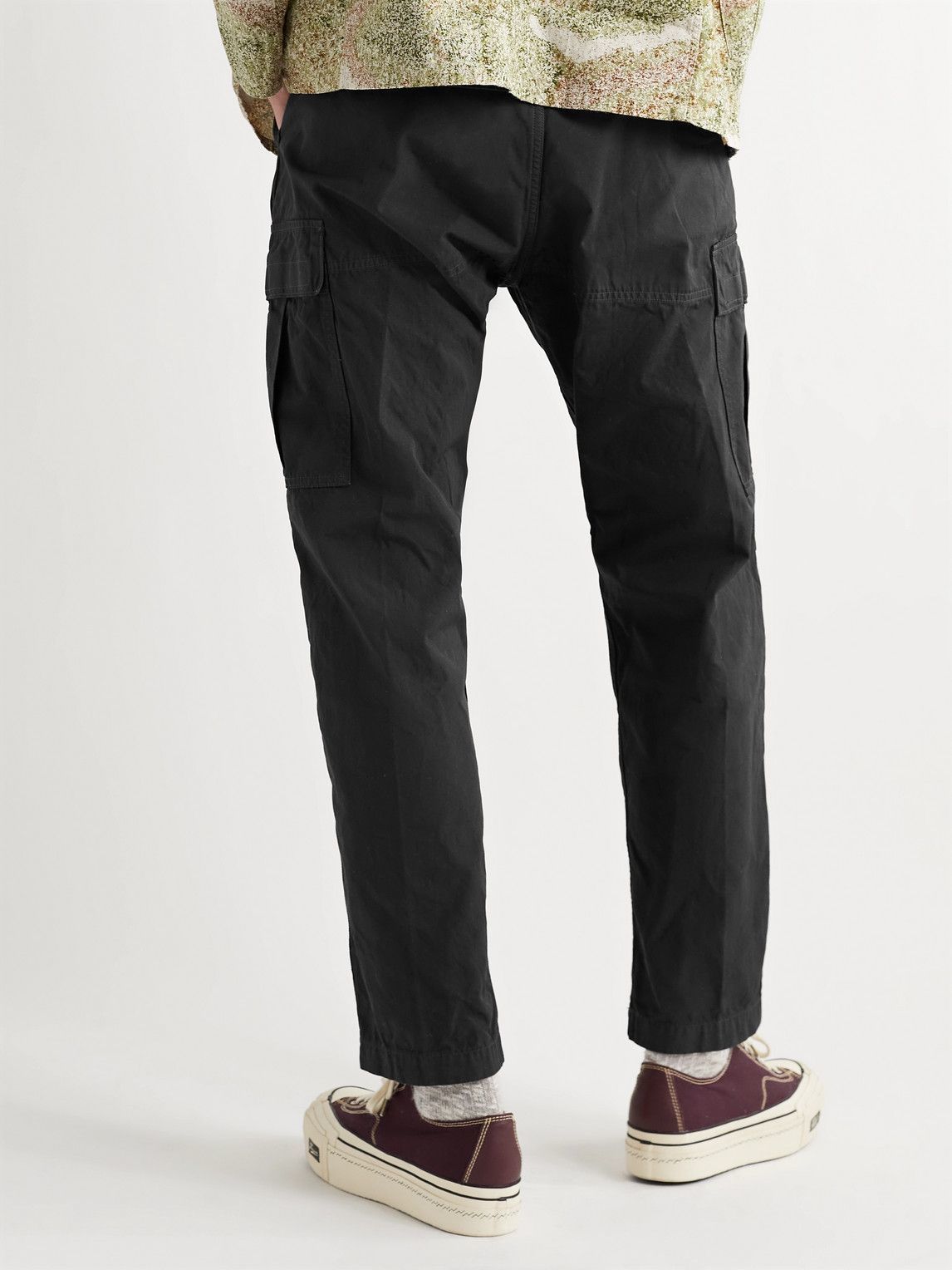 OrSlow - Straight-Leg Cotton-Poplin Drawstring Cargo Trousers - Gray orSlow