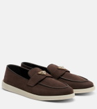 Prada Suede penny loafers
