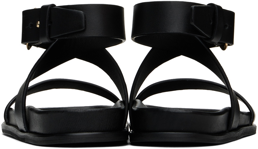 サンダル・ミュール toteme Toteme Leather Chunky Sandal Chunky canvas sandals black – TOTEME