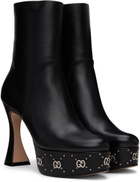 Gucci Black GG Studs Boots